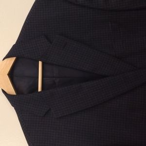 Loro Piana - Cremieux Collection Navy Mini Check Wool Sport Jacket 46R